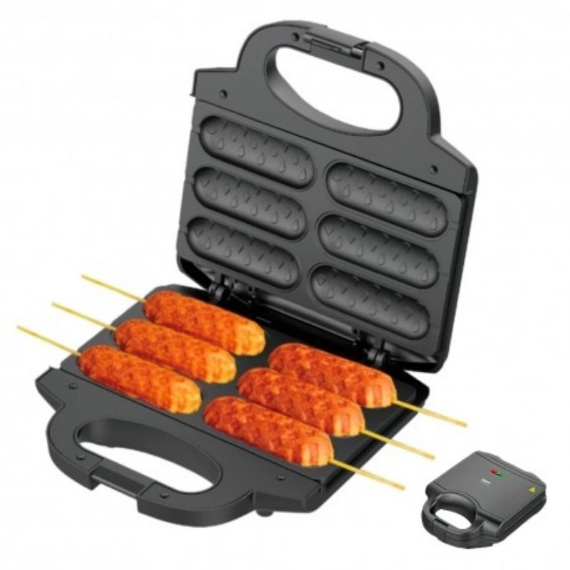 Máquina de Crepe no Palito Elétrica | Corn Dog | Hot Dog no Palito | Antiaderente | 220V