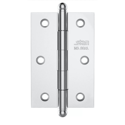 Kit 3 Dobradiças Porta Pino Bola 3 1/2" Stam