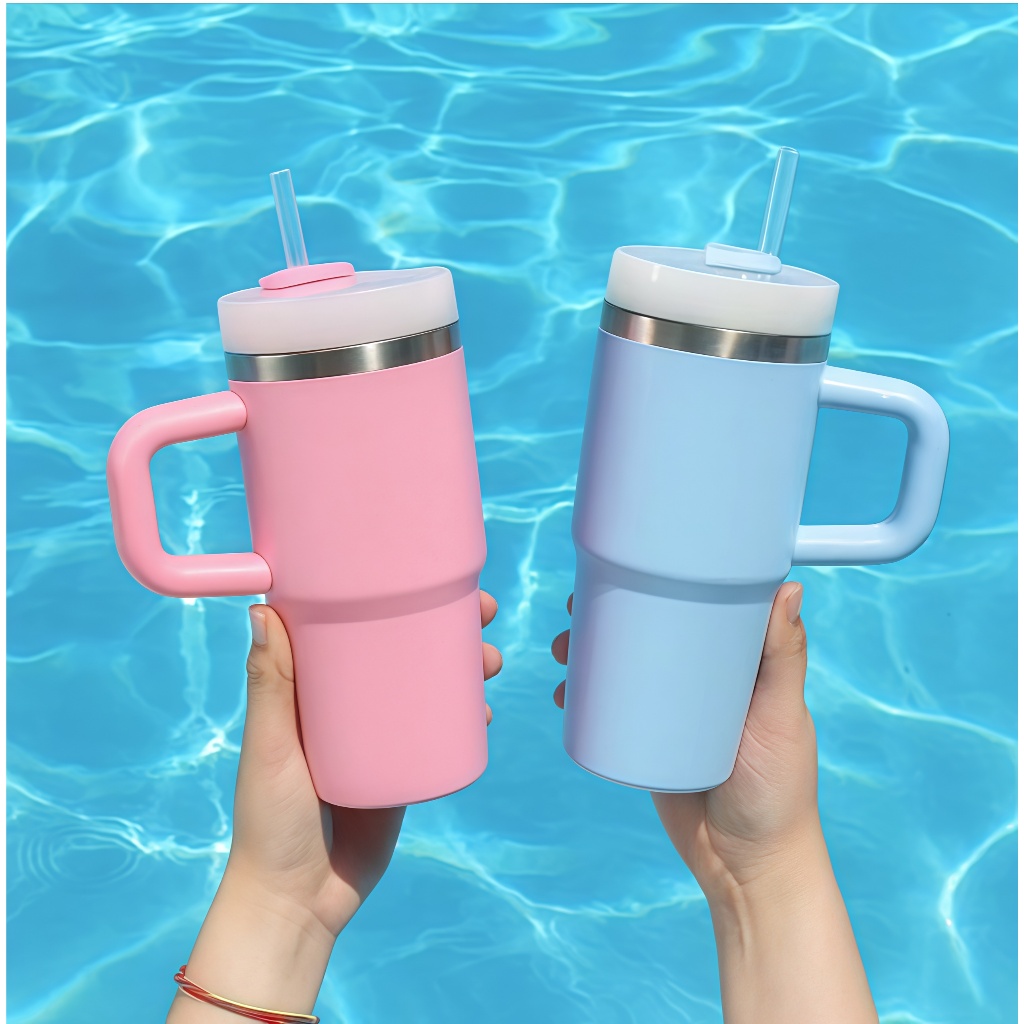 Copo Termico Isolado A Vácuo 14oz 420ml -20oz 600ml Garrafa Inoxidável Com Alça Portátil