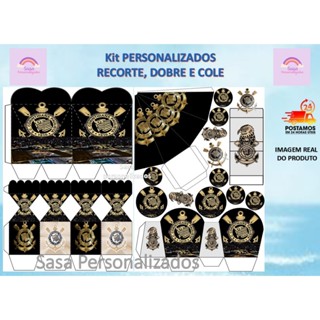 TEMA CORINTHIANS LEMBRANCINHA COM 80/160 ITENS COM OU SEM NOME em Oferta na Shopee