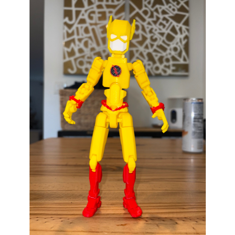 Item Boneco Dummy 13 Flash Reverse Super Herói Brinquedo Decoração Varias Poses - Impressão 3D