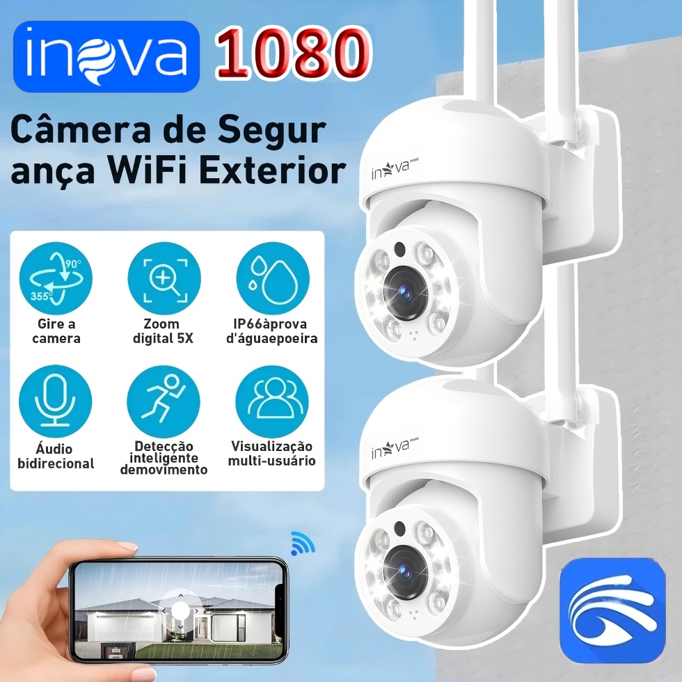 INOVA Câmera de segurança a Prova D