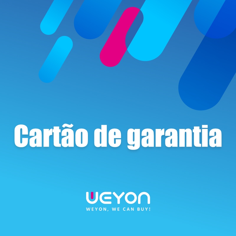 Cartão de garantia da Weyon Television: 12 meses