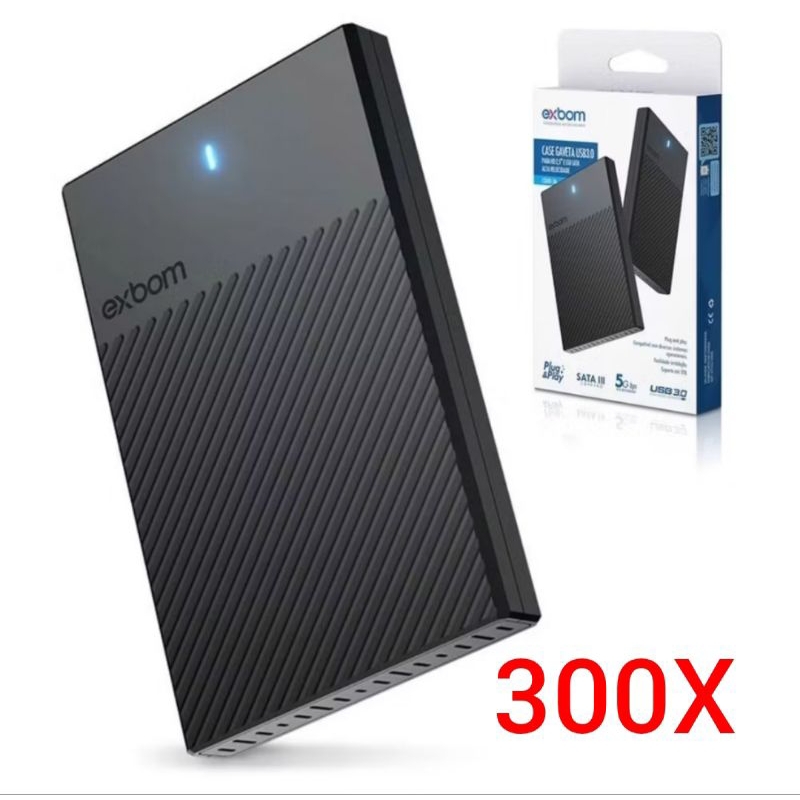 Case Para Hd Externo SSD Slim 2,5" ATACADO 100 a 300  UNIDADES EXBOM E INFOKIT