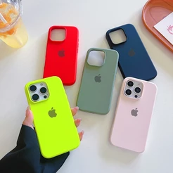 Capinha Case Silicone Aveludada Para iPhone 16 16Pro 16Plus 16ProMax Premium