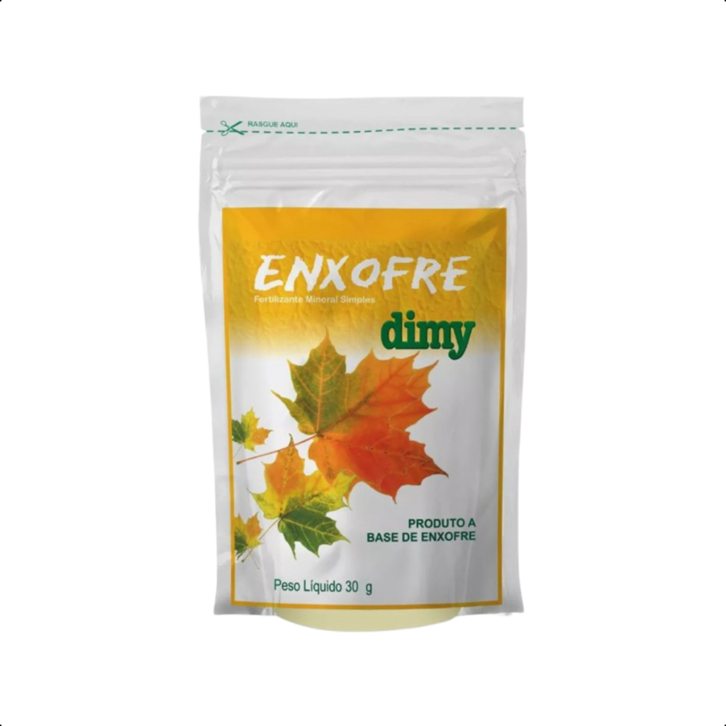 Fertilizante Adubo Acaricida e Fungicida Enxofre Dimy 30g Mineral