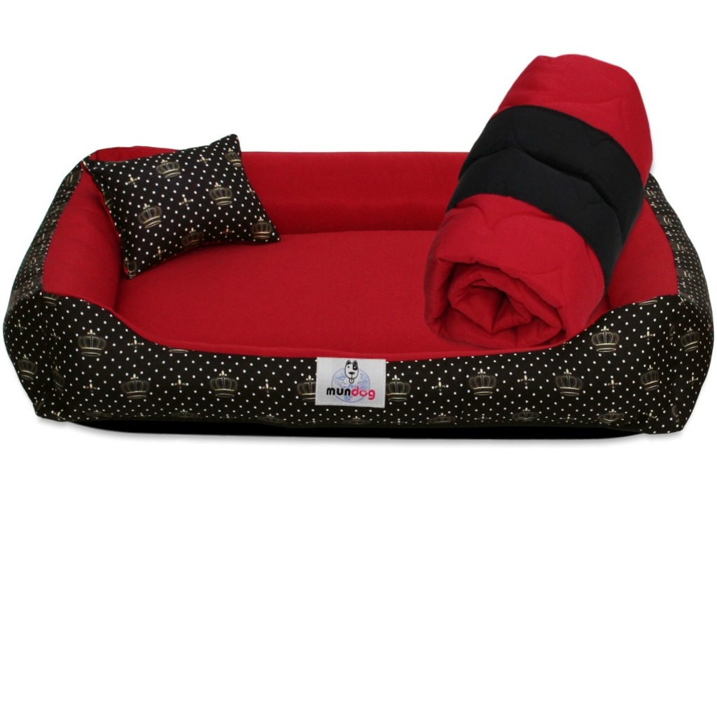 Cama Casinha Pet Cachorro Gato Kit Veneza 03 Peças Tamanho P Com Zíper