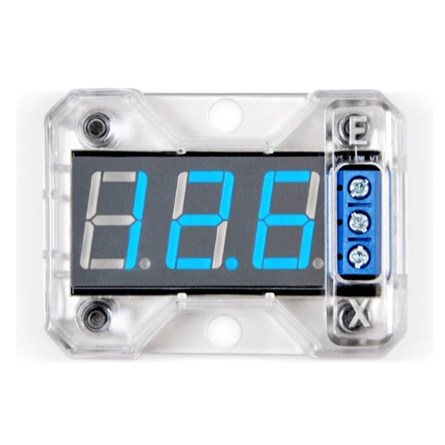 Voltímetro Digital Expert Vex1 Medidor Com Led Azul Vex-1 Automotivo Caixa Bob Rack Móvel em Oferta na Shopee