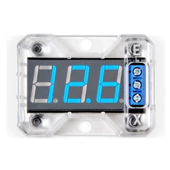 Voltímetro Digital Expert Vex1 Medidor Com Led Azul Vex-1 Automotivo Caixa Bob Rack Móvel