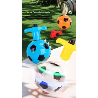 Pião Musical bola futebol Luminoso Com Luz e Som Lançador Automático Formato de Bola para meninos em Oferta na Shopee