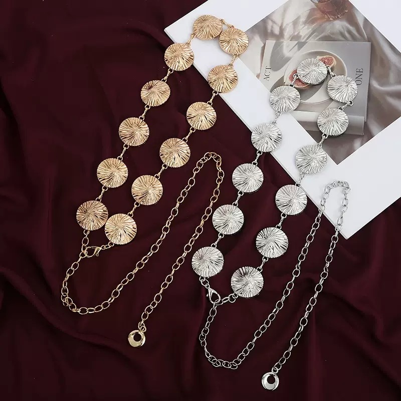 Cinto de Corrente Design Minimalista que Destaca as Curvas Femininas em Oferta na Shopee