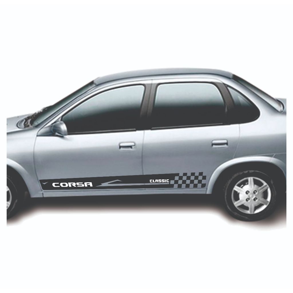 Kit  Faixa Lateral Corsa Classic Maxx Hatch Sedan Wind
