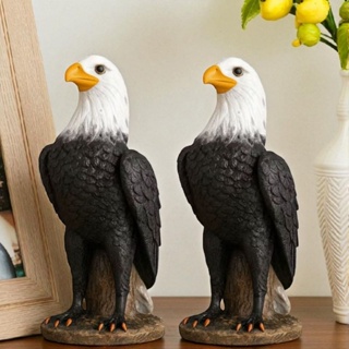 Kit 2 Gavião Águia De Gesso  Decorativa Casa Jardim Estatua Espanta Pombo em Oferta na Shopee