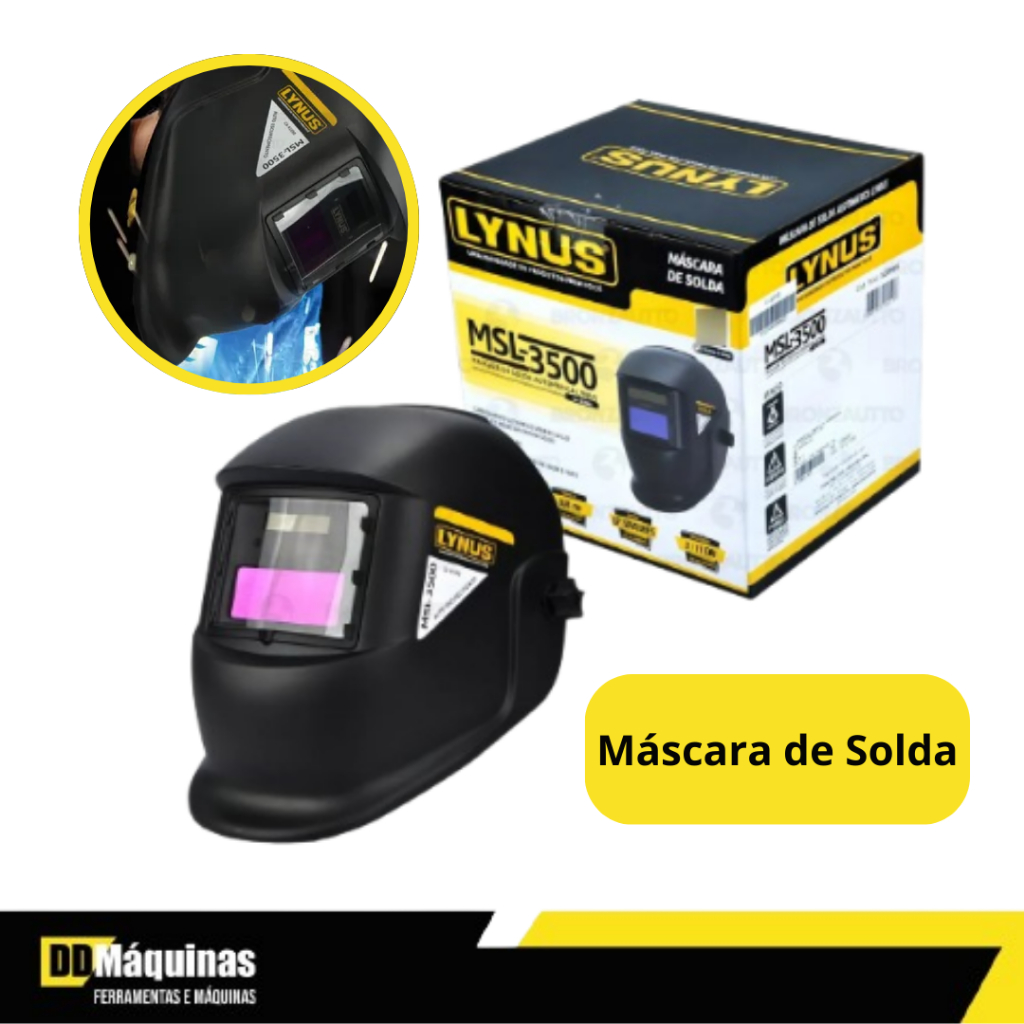 Máscara de Solda MSL-3500 - Lynus em Oferta na Shopee