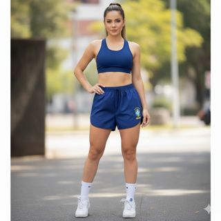 Short Tactel Brasil Fresquinho E Muito Confortável MUNDIAL em Oferta na Shopee