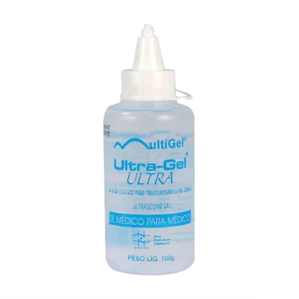Gel Condutor para Ultrassom - Ultra Gel Ultra - Frasco 100G Multigel