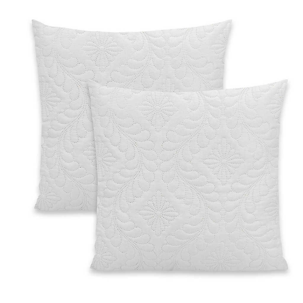 Kit 2 Capa De Almofada Premium 40X40cm - Design Matelado Ultrassônico, Decoração, Quarto, Sala