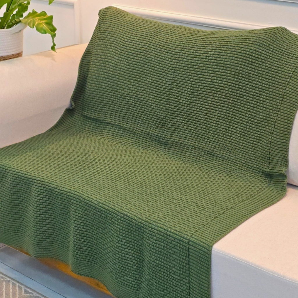 Manta Decorativa de Tricot para Sofá e Poltrona 150x100cm — foto 3