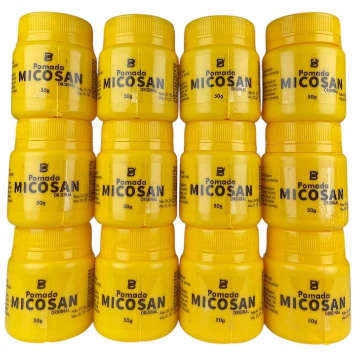 Pomada Micosan Combate Micoses e Frieira 12 Unidades de 50g Cada Original Baruc Cosméticos
