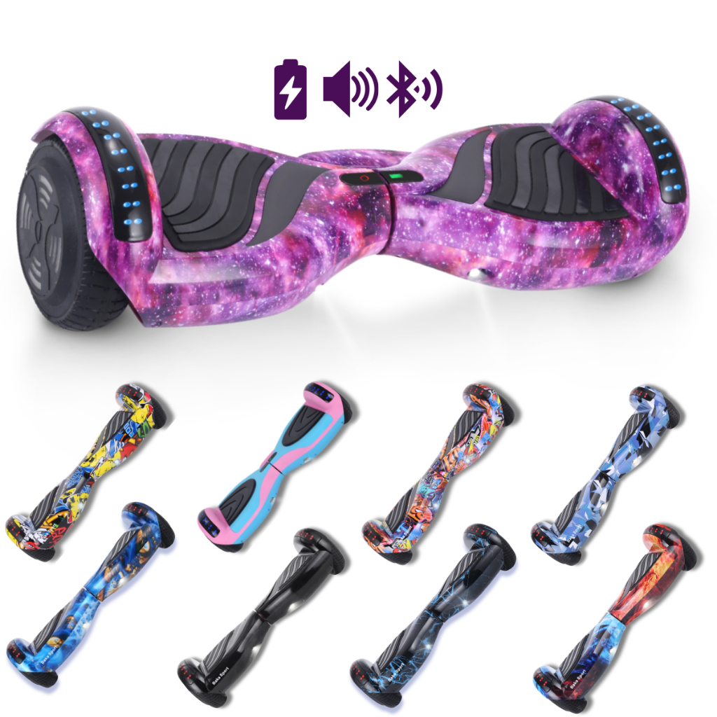 Hoverboard Skate Elétrico Baka Sport 6.5 Polegadas com Caixa de Som e Conexão Bluetooth