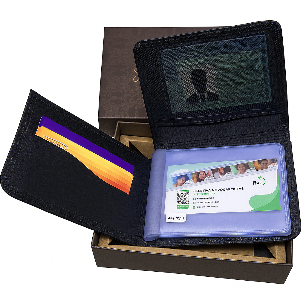 Carteira Masculina Couro Legítimo 100% Modelo em L com Porta Moedas Cartões e Documentos8