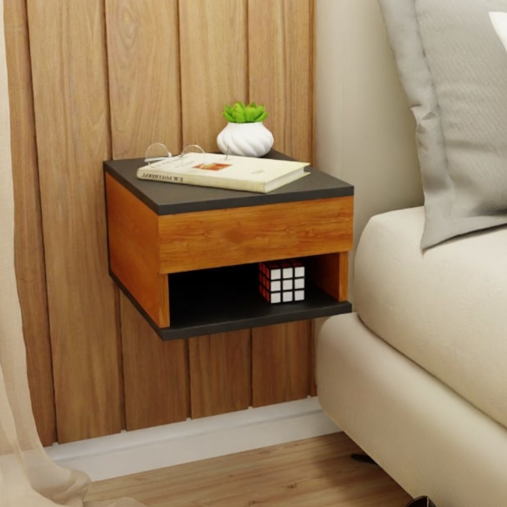 Mesa De Cabeceira Com Gaveta Suspenso Várias Cores MVD Móveis em Oferta na Shopee