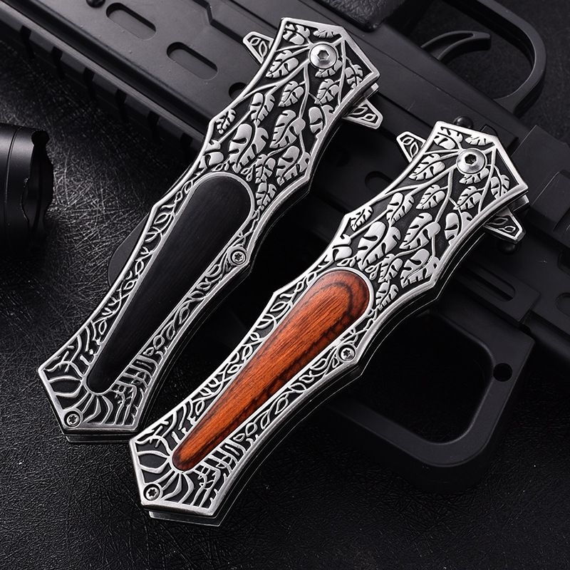 Canivete Adaga Semi Automático de bolso Clip Com Trava Para Cortar Fruta Pesca TC17 KNIFE MATRIX