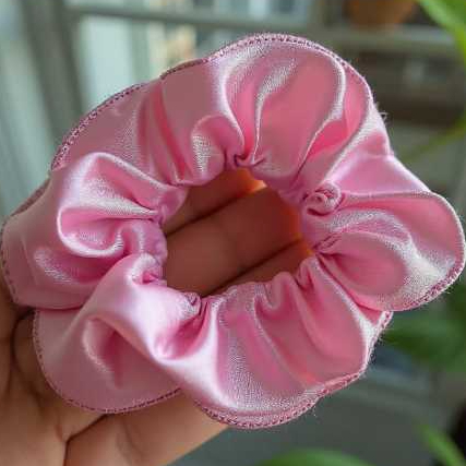 Kit 20 Xuxinha De Cetim Scrunchie Grande Rabicó Acetinado