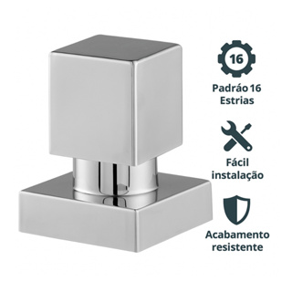Acabamento Registro Quadrado Padrão Deca Prata 1/2 3/4 1 Polegada em Oferta na Shopee