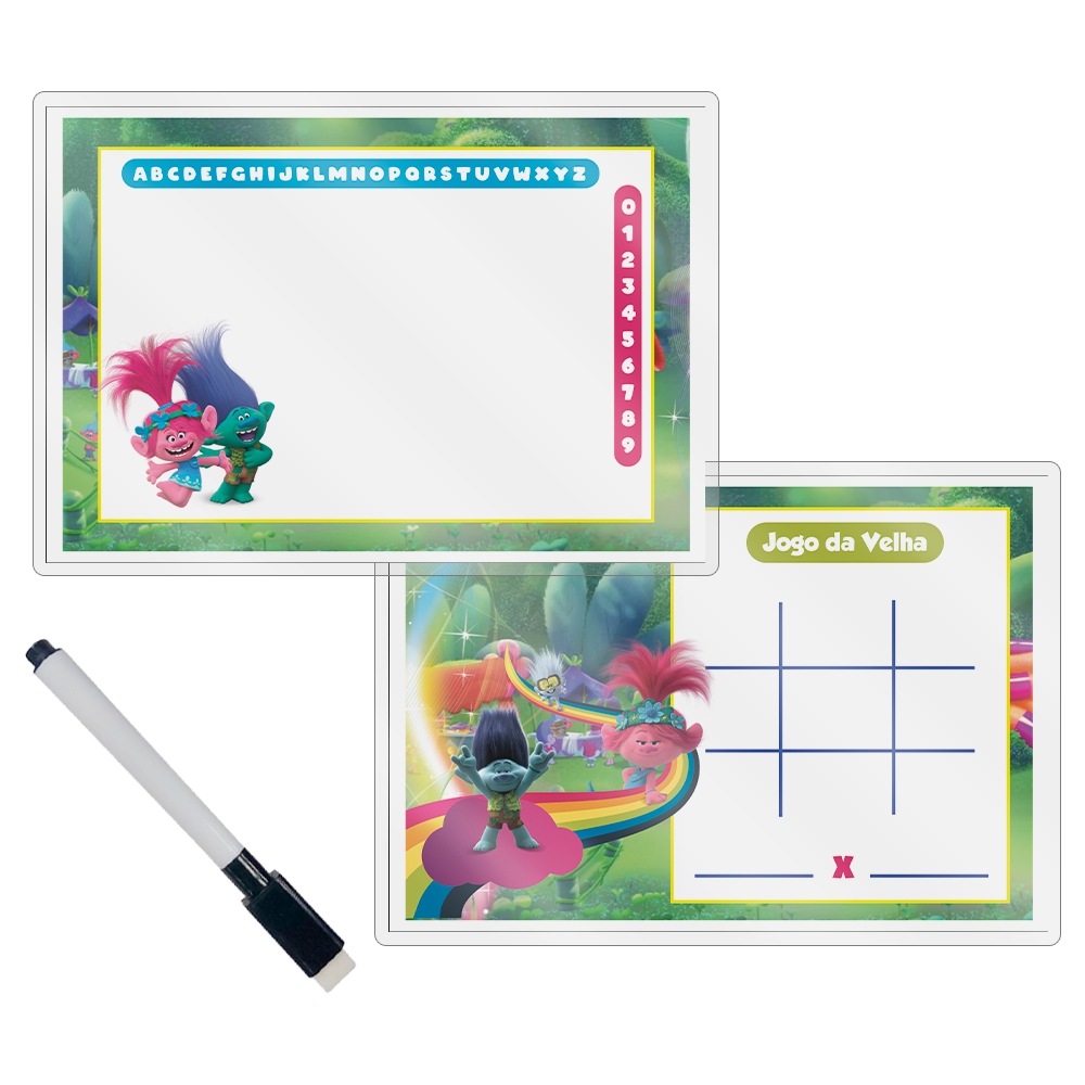 Kit 15 Lousa Magica Lembrancinhas Para Aniversario Envio imediato No Tema Trolls