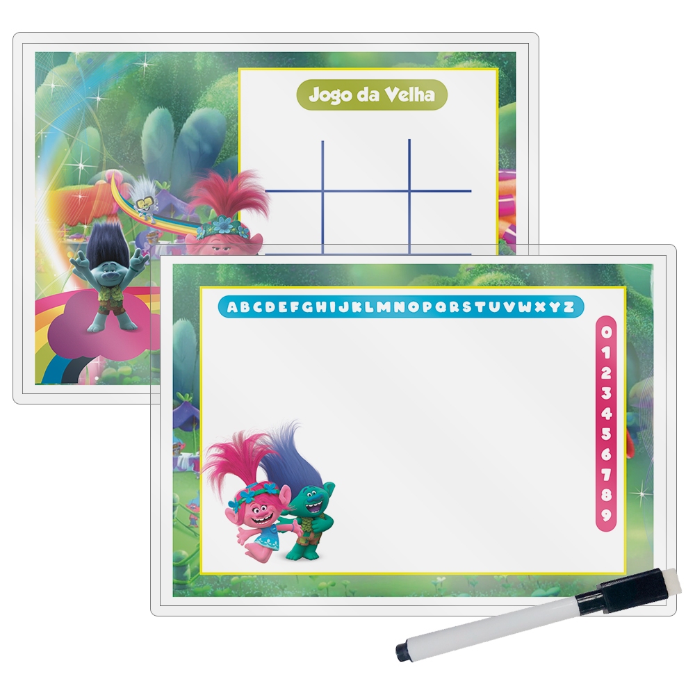 Kit 25 Lousa Magica Lembrancinhas Para Aniversario Envio imediato No Tema Trolls