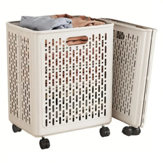 Cestos De Roupa Suja Retrátil Dobrável De Chão Com Rodinhas 46x38x28Cm em Oferta na Shopee