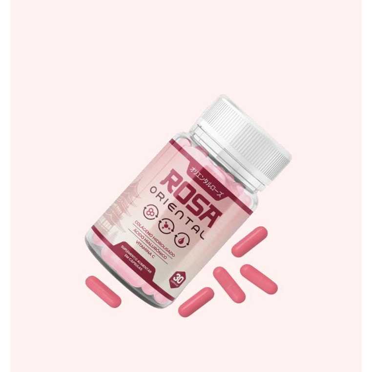 3x ROSA ORIENTAL ORIGINAL 30 CAPSULAS ENVIO RÁPIDO /COLÁGENO HIDROLISADO