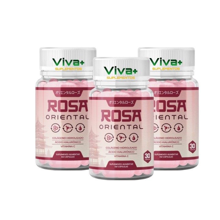 3x ROSA ORIENTAL ORIGINAL 30 CAPSULAS ENVIO RÁPIDO /COLÁGENO HIDROLISADO em Oferta na Shopee