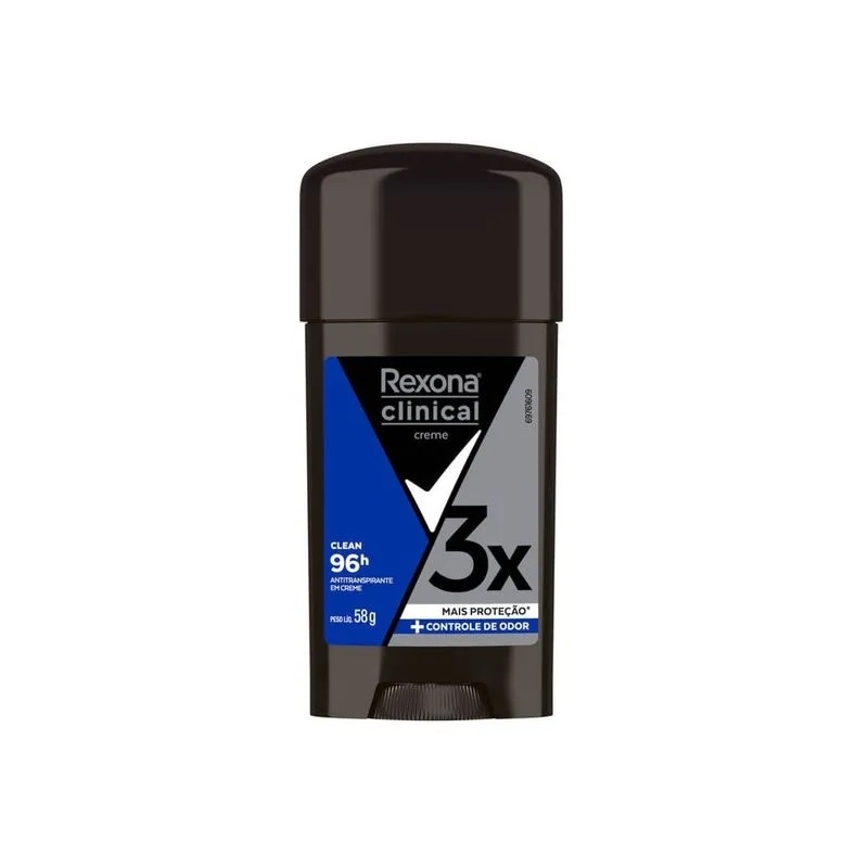 Desodorante Rexona Creme Clinical Men Clean 58G