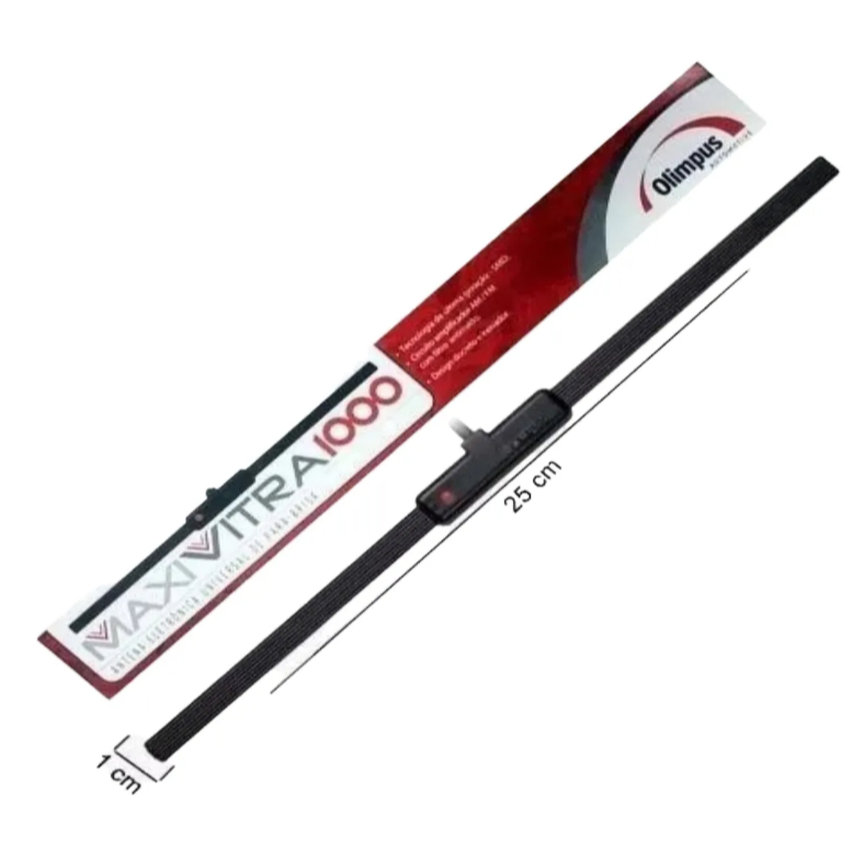 Antena Para Som Automotivo Amplificada Maxi Vitra 1000 Com Filtro Anti Ruido em Oferta na Shopee