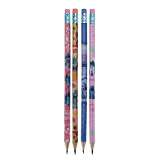 Lápis Grafite com Borracha Personagem Stitch Material Escolar Papelaria Fofa e Criativa Kawaii Molin em Oferta na Shopee