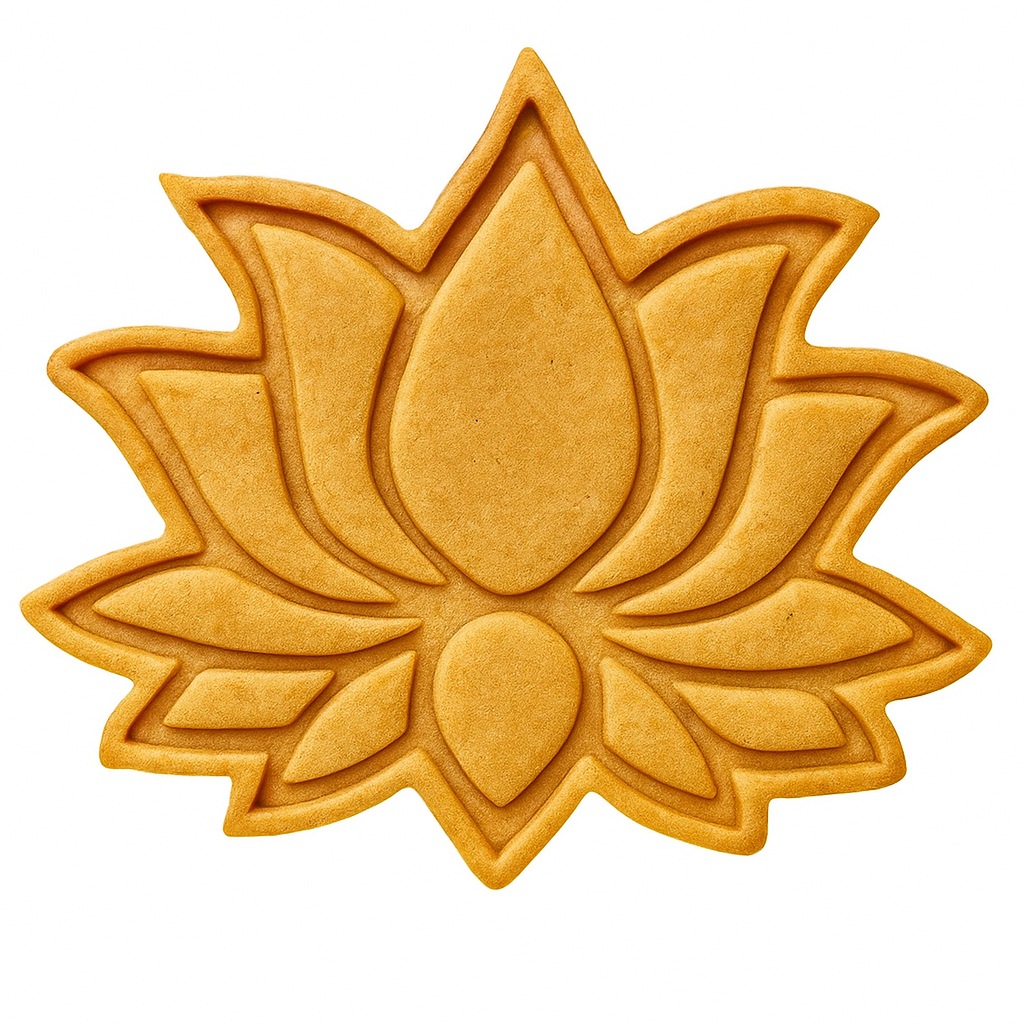 Flor de Lotus  cortador biscoito bolacha cerâmica Buda  biscuit natal pascoa biscuit