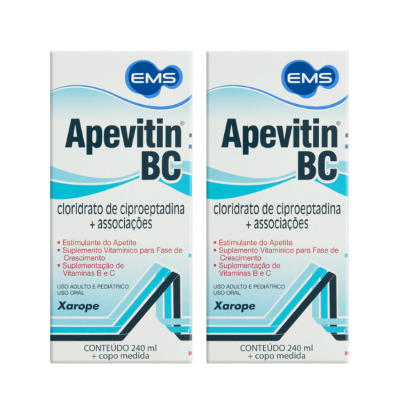 Kit 2x Apevitin Bc 240ml - Estimulante De Apetite