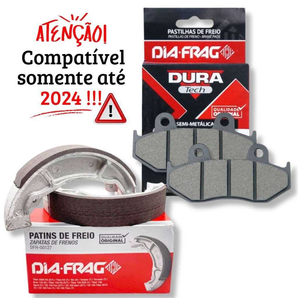Pastilhas e Lonas de Freio Elite 125 2019-2024 / Lead 110 Diafrag em Oferta na Shopee