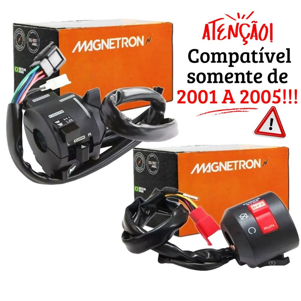 Punho de Luz + Punho de Partida Cbx 250 Twister 2001 A 2005 Magnetron em Oferta na Shopee