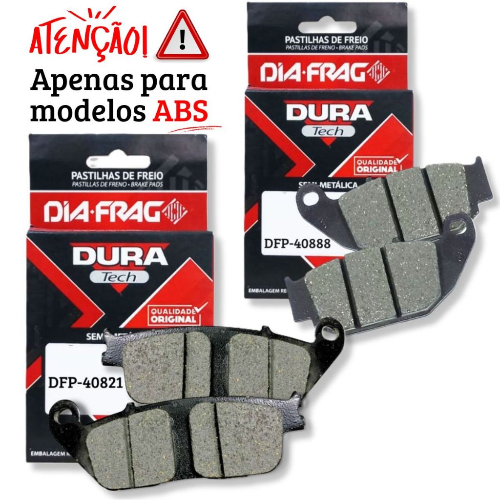 Kit Pastilhas de Freio Cb 300f Twister Abs / Cb 250f Twister Com Abs Diafrag em Oferta na Shopee