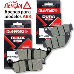 Kit Pastilhas de Freio Cb 300f Twister Abs / Cb 250f Twister Com Abs Diafrag