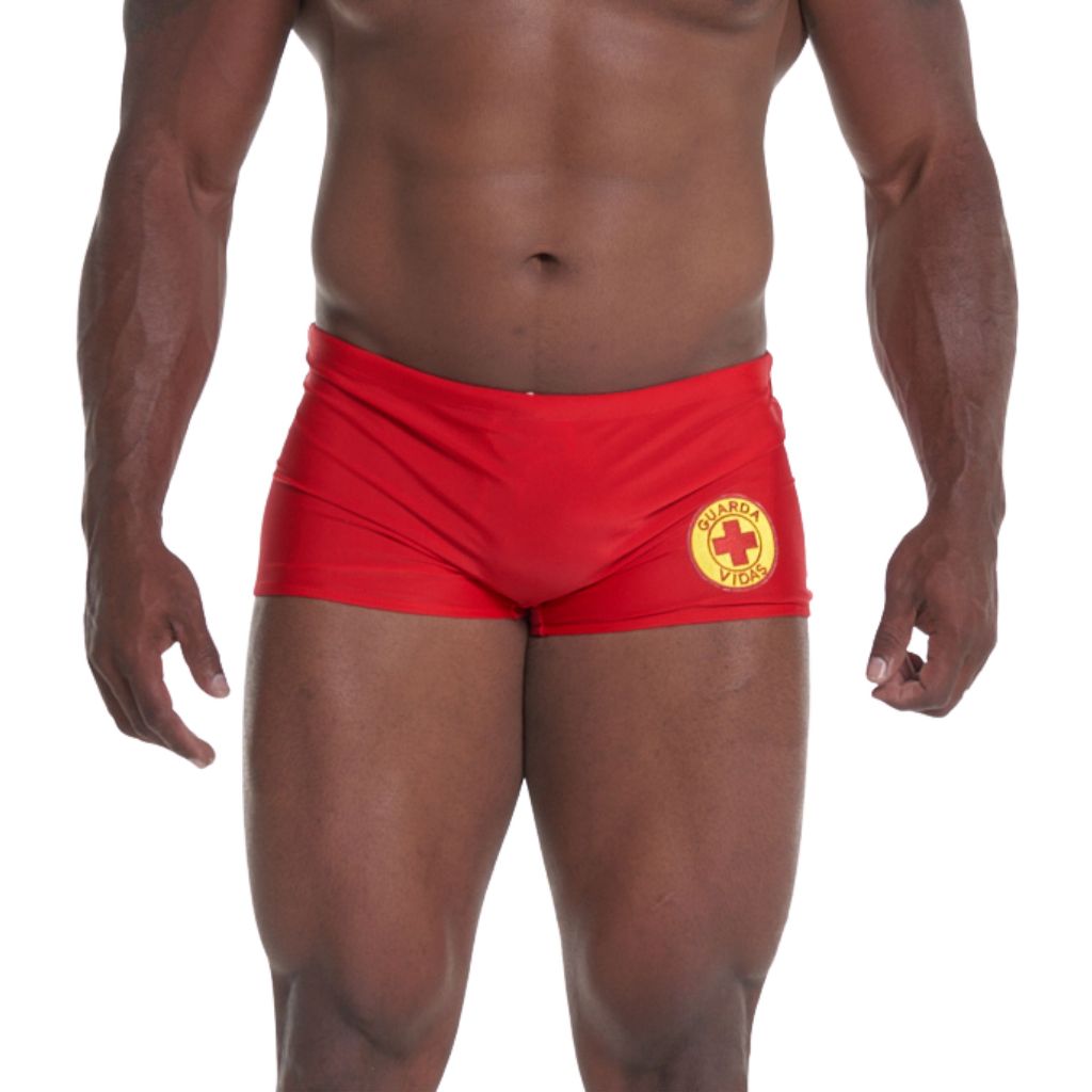 Sunga Guarda-vidas Vermelho em Oferta na Shopee