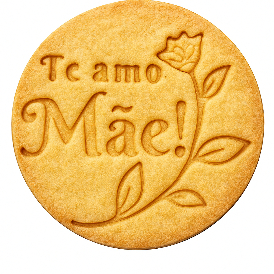 Te amo Mãe Feliz dia das mães cortador biscoito biscuit cerâmica pasta americana biscoito pascoa