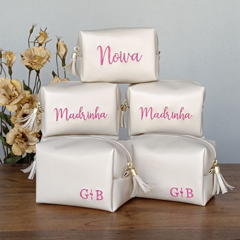 Kit 5 Necessaires Personalizadas dois lados