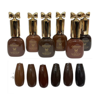 KIT COM 6UNIDADES  ESMALTE EM GEL 3 IN 1 OLINROVI 10ML