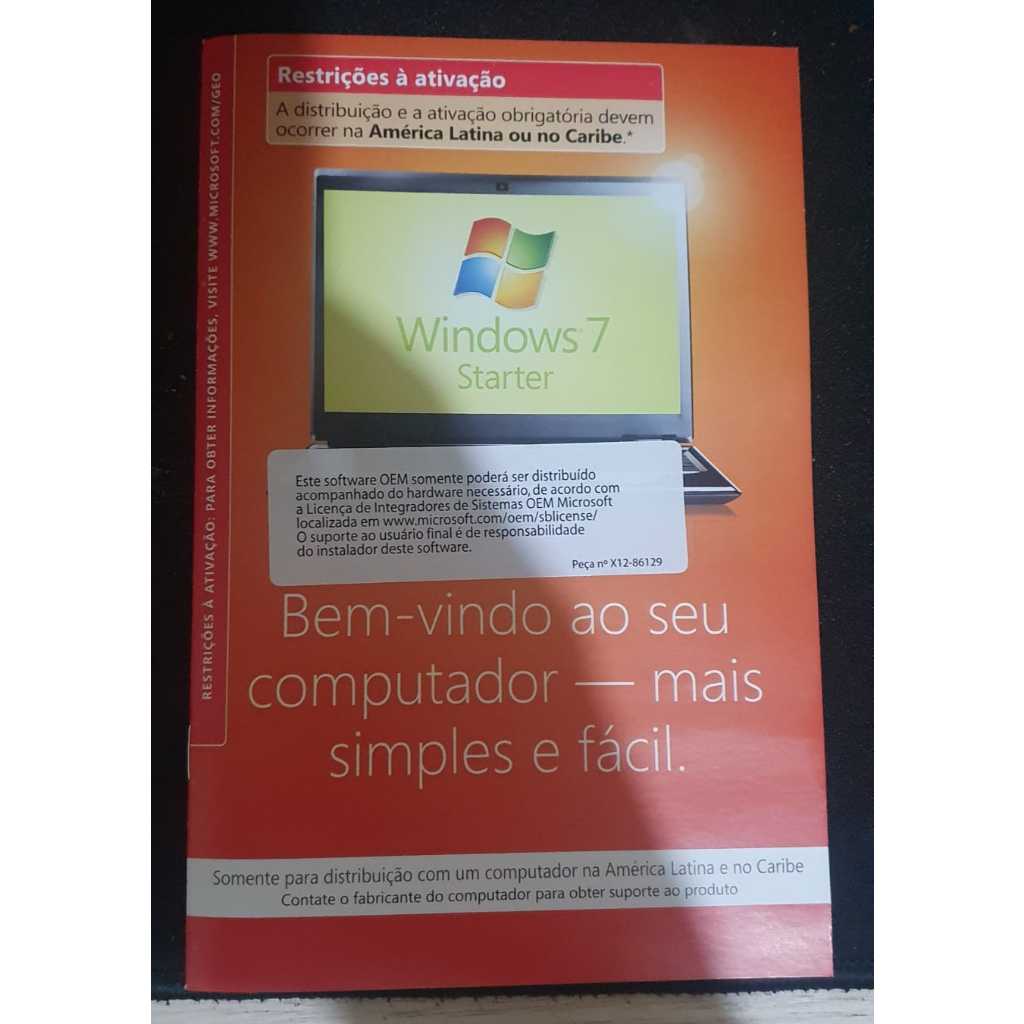 DVD Original Windows 7