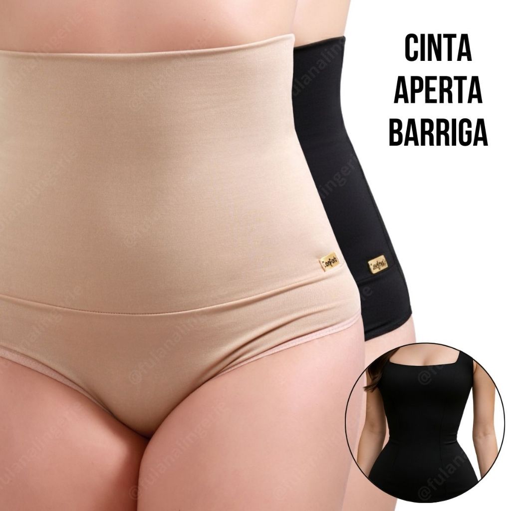 Cinta Suplex Modeladora Conforto Cintura Muito Alta Segura Barriga - Cris
