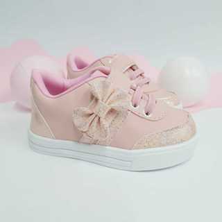 Tênis Infantil Feminino Lacinho Casual Confortável Velcro Menina em Oferta na Shopee